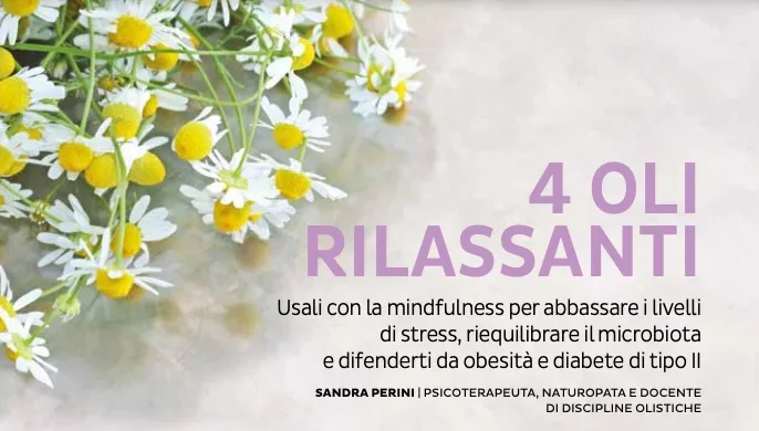 Quattro Oli essenziali rilassanti