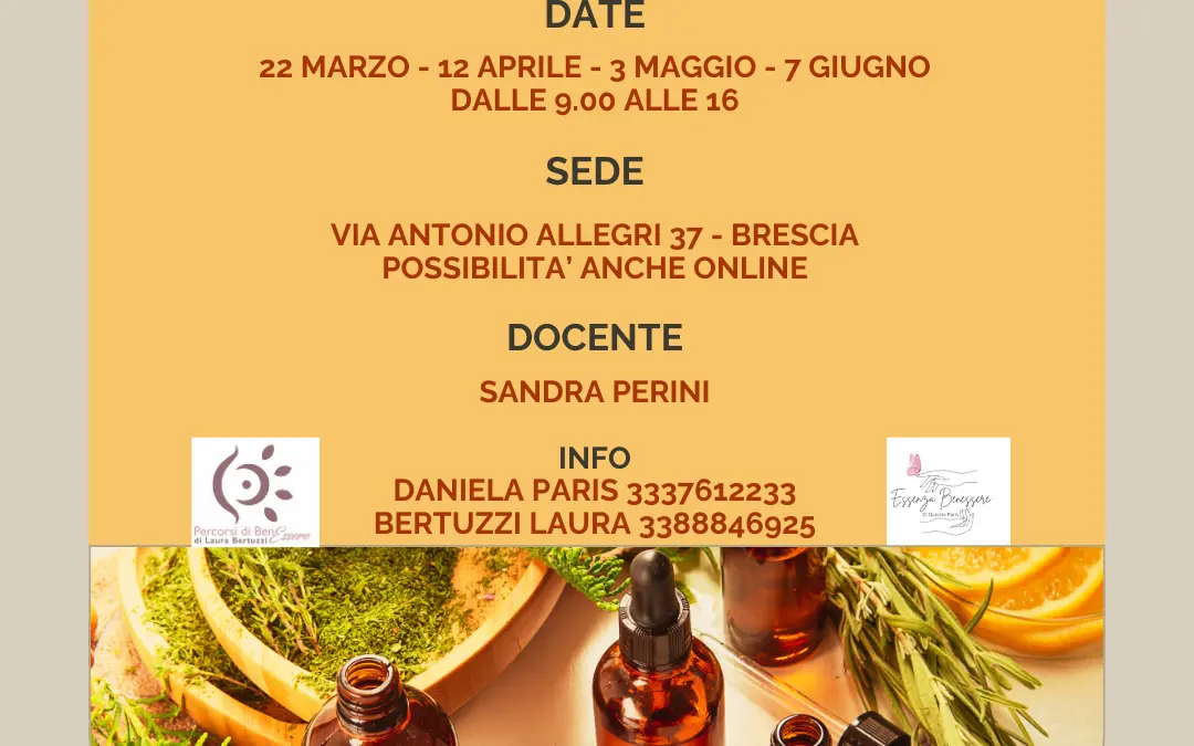 Corso Aromaterapia Olistica 2025
